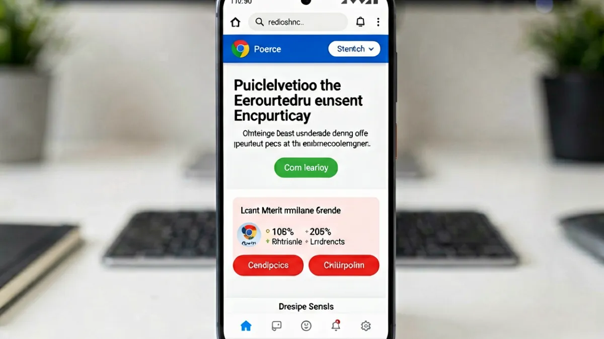海角社区最近地址在Android Chrome浏览器中访问正常的截图示意，显示主页完整加载